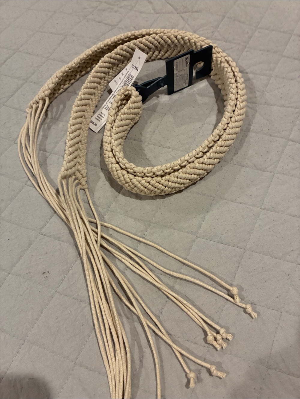 Universal Thread Woven Cream Braided Belt
